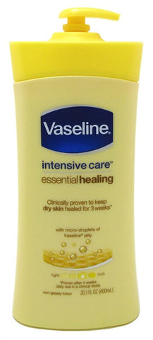 Vaseline Intensive Care Lotion Essential Healing 20.3 Ounce (600ml) (2 Pack)