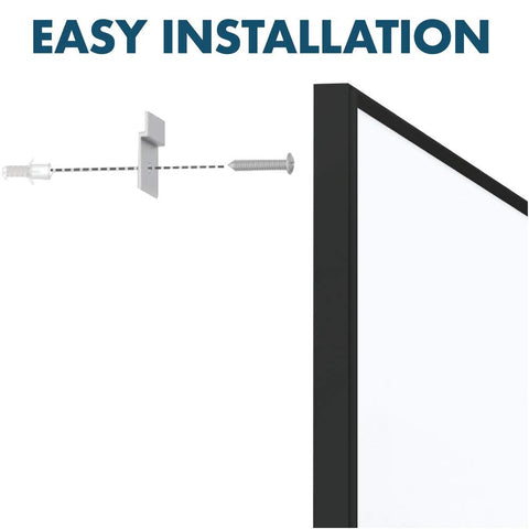 Quartet Whiteboard/Dry Erase Board, Magnetic, 4'x3', Fusion Nano-Clean, Black Aluminum Frame (NA4836FB)