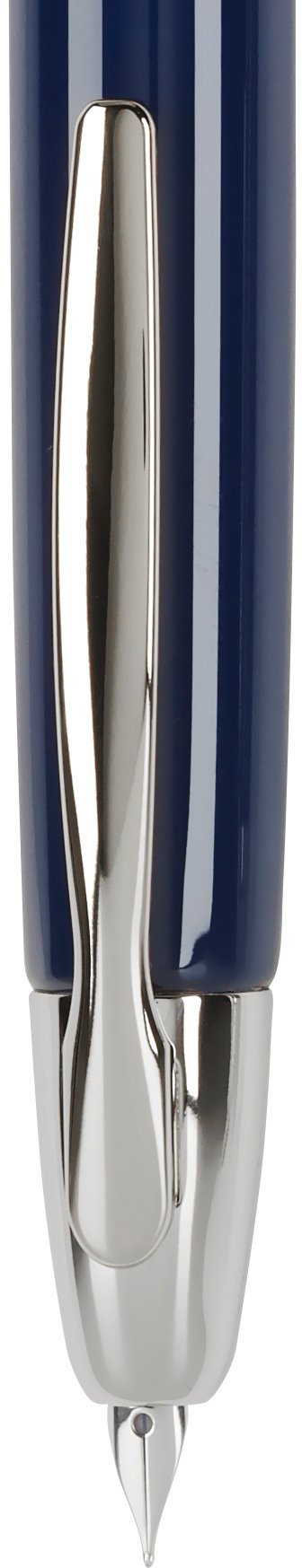PILOT Vanishing Point Collection Refillable & Retractable Fountain Pen, Blue Barrel with Rhodium Accents, Blue Ink, Broad Nib (60343)