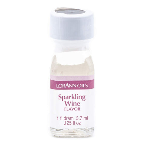 LorAnn Oils Super Strength Flavoring - Used For Candy Making, Flavoring, Baking, Hard Candy, & Flavor Oils - Bold, Natural Flavors 4X Stronger Than Extracts - Sparkling Wine, Pack of 2, 0.125 fl oz
