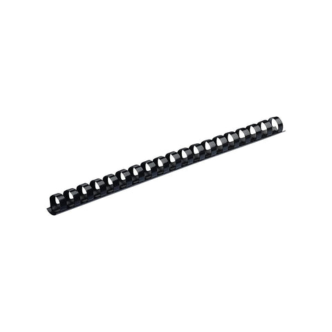 Fellowes 52326 Plastic Binding Combs - Round Back, 1/2 Inches, 90 Sheets, Black, 100 Pack