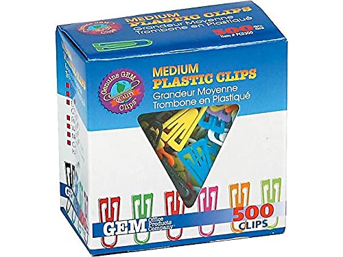 Gem Office Products Triangular Paper Clips, Colors may vary