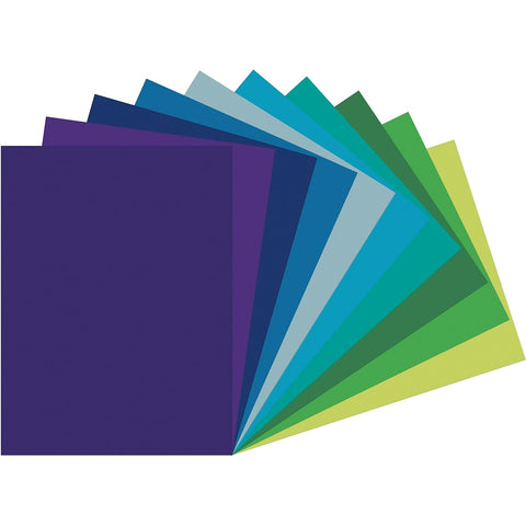 Tru-Ray Construction Paper, Cool Assorted, 9" x 12", 150 Sheets