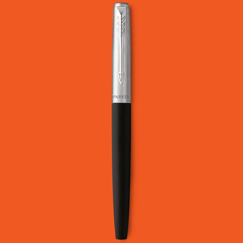Parker Jotter Originals Fountain Pen, Classic Finish, Medium Nib, Blue & Black Ink