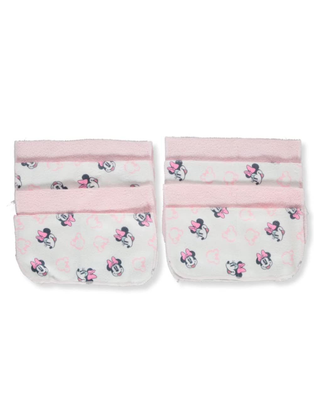Disney Baby Big Girls 8-Pack Minnie Mouse Washcloths Set - Pink/Multi, one Size