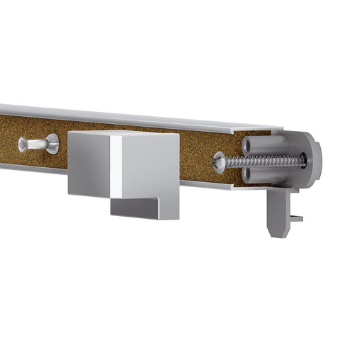 Quartet Prestige 2 Connects Bulletin Board Bar, 96-Inch Length, Cork Surface, Aluminum Frame (85385)