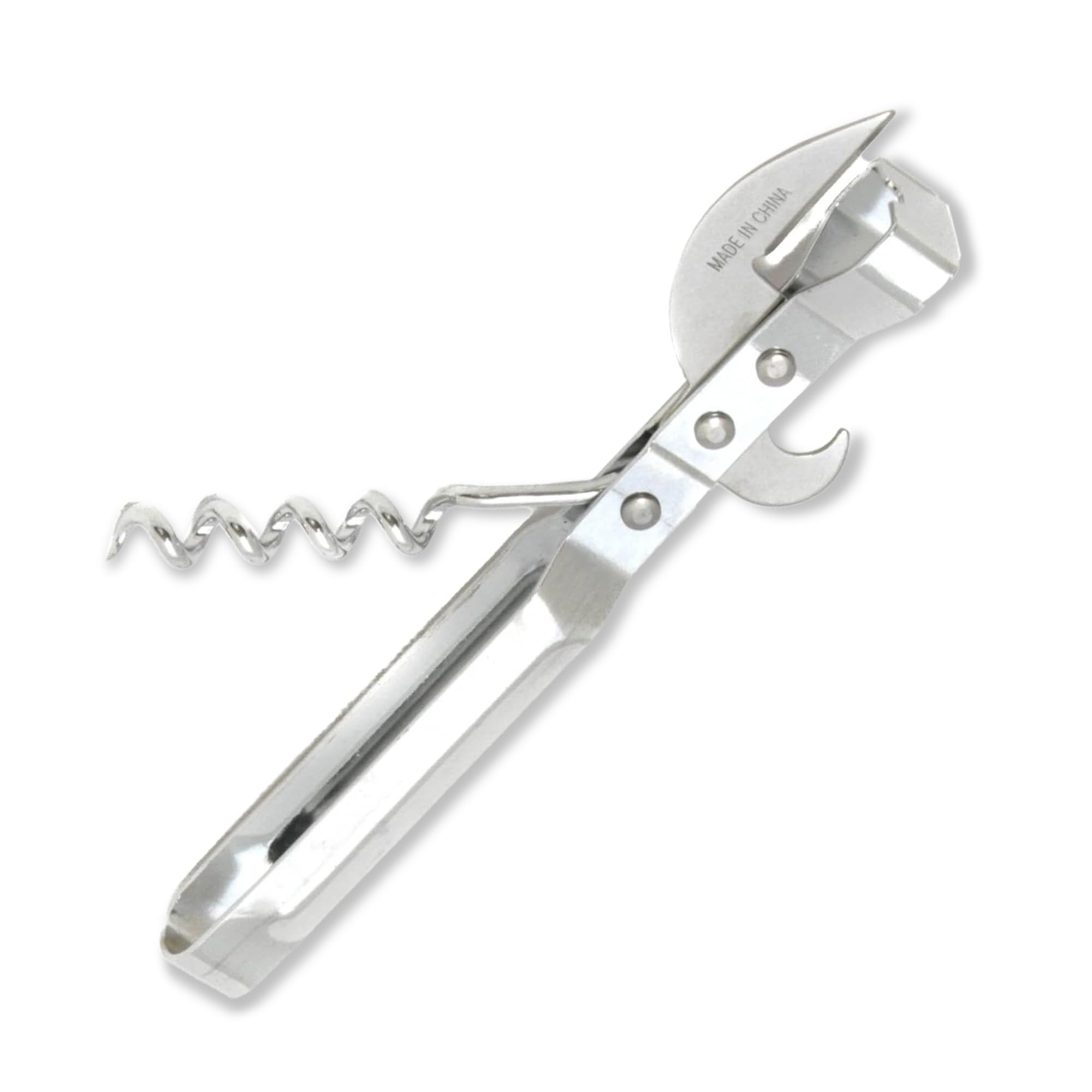 Chef Craft Select 3-in-1 Can Opener, 6 inches in length, Stainless Steel