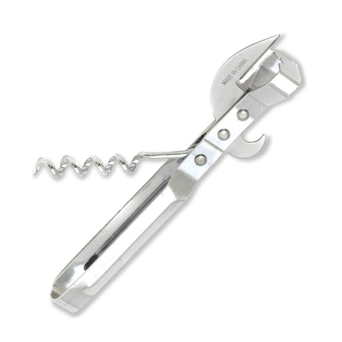 Chef Craft Select 3-in-1 Can Opener, 6 inches in length, Stainless Steel