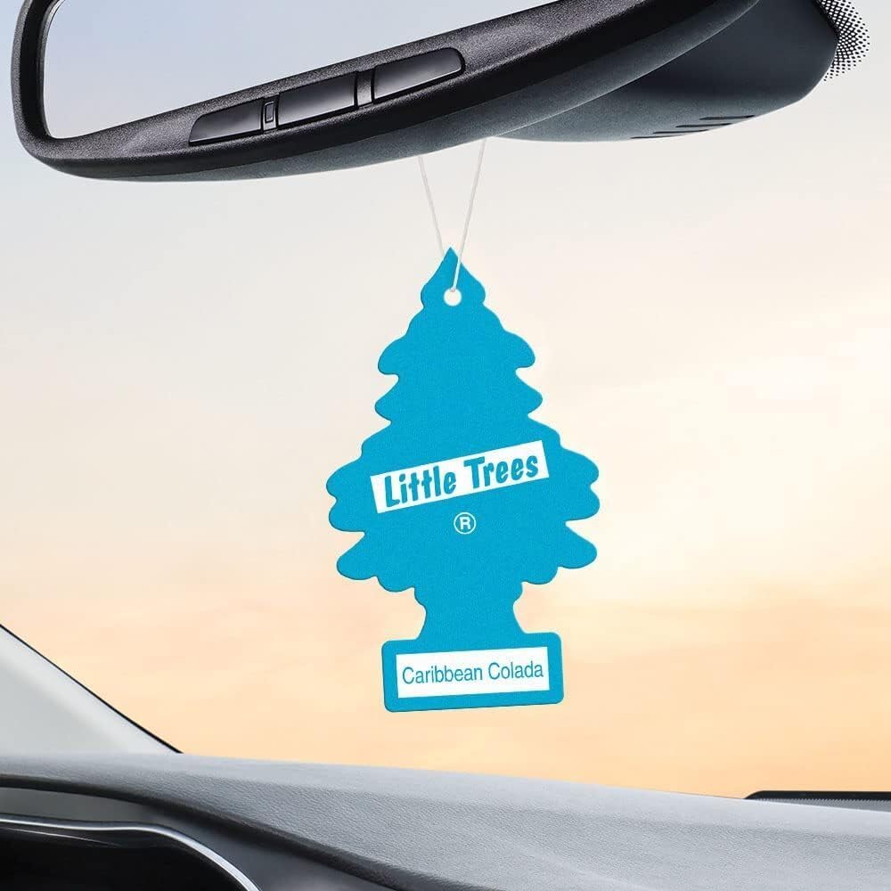 LITTLE TREES Car Air Freshener | Hanging Paper Tree for Home or Car | Caribbean Colada