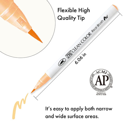 Kuretake ZIG CLEAN COLOR Real Brush 6 colors set Portrait colors Ⅰ