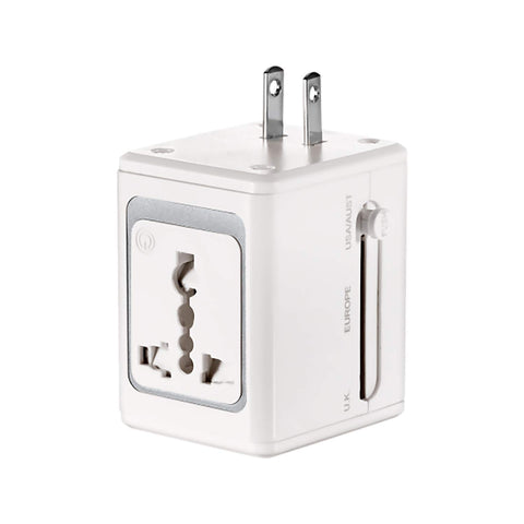 Lectronic Smart LS1ADR All-In-One Adapter with Built-In USB Port - Retail Packaging - White
