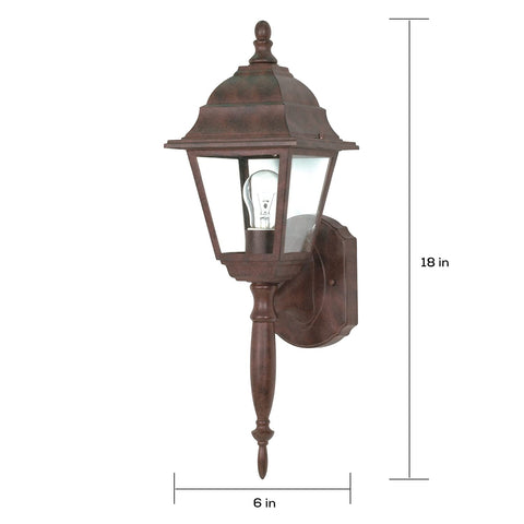 Nuvo 60/541 One Light Outdoor Wall Mount, Bronze/Dark