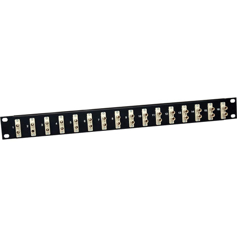 Tripp Lite N490-016-STST Fiber Patch Panel, 1U, ST/ST - 16 Port