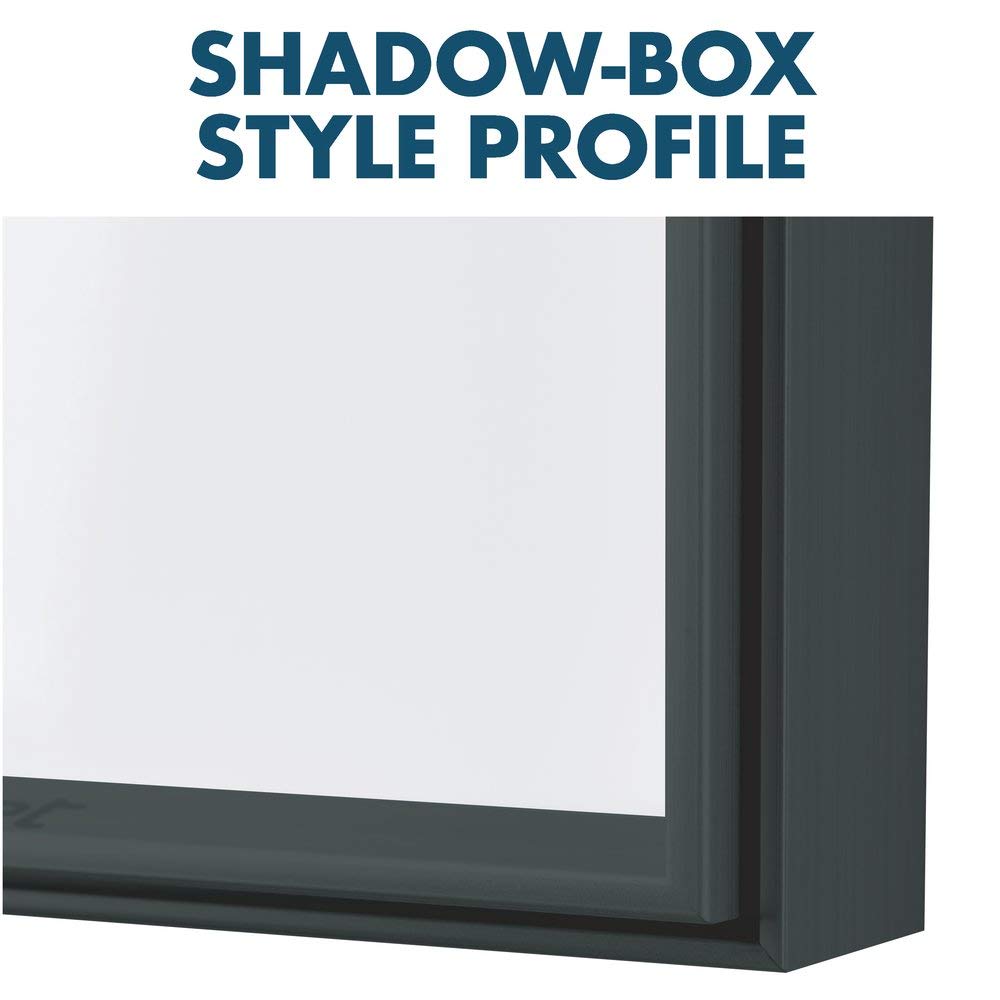 Quartet Whiteboard/Dry Erase Board, Magnetic, 4'x3', Fusion Nano-Clean, Black Aluminum Frame (NA4836FB)