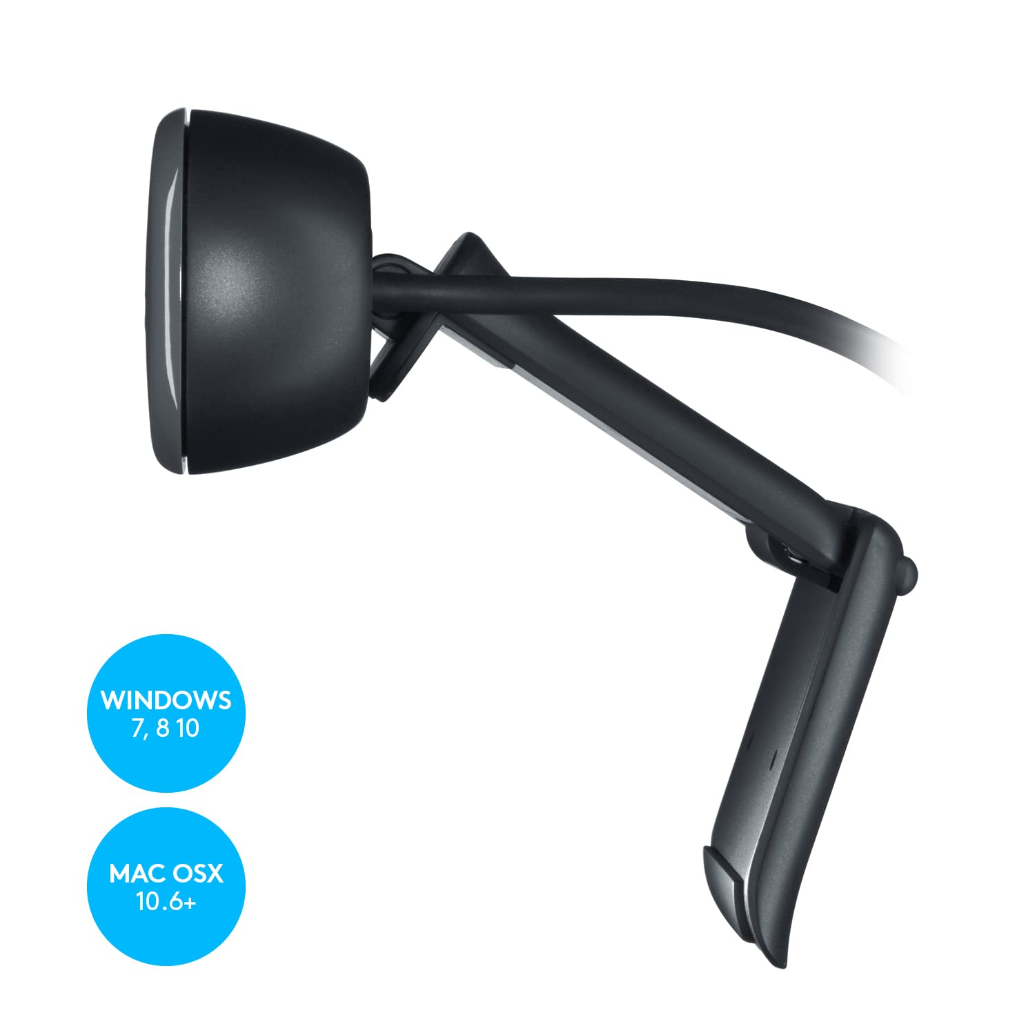 Logitech Hd Webcam C270, 720p Widescreen Video Calling & Recording (960-000694), 3.15 Lb