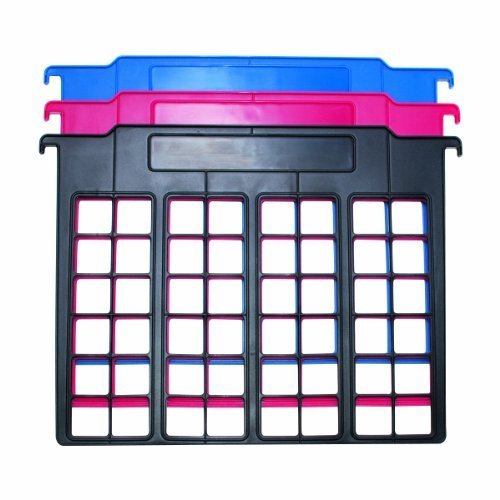 Advantus File and Folder Dividers, 3-Count, Red/Blue/Black (50912)