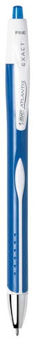 BIC Glide Exact Retractable Ball Point Pen, Fine Point (0.7 mm), Blue, Precise Lines For Clean Writing, 3-Count