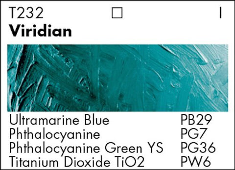 Grumbacher Academy Oil Paint, 150 ml/5.07 oz, Viridian Hue