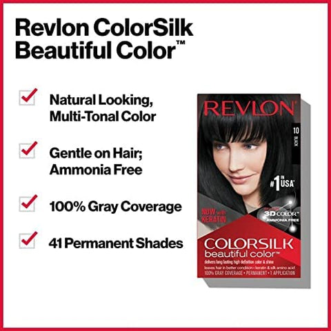 Revlon ColorSilk Hair Color [43] Medium Golden Brown 1 ea (Pack of 2)