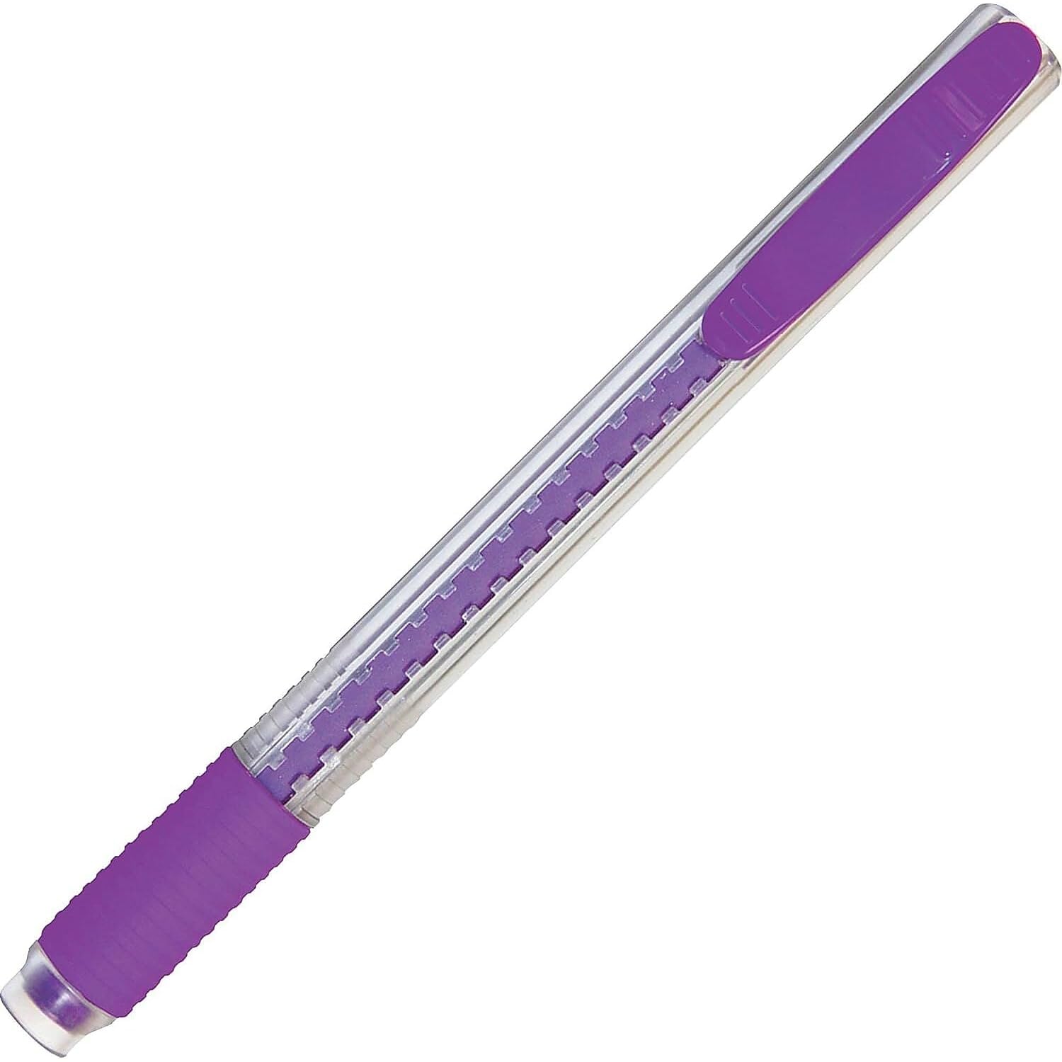Pentel ZE21TBP3M Clic Eraser Pencil-Style Grip Eraser Assorted 3/Pack, Polyvinyl Chloride (PVC)