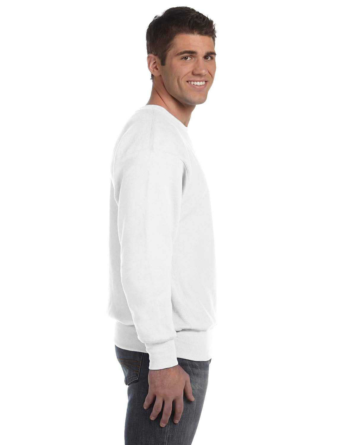 Champion Reverse Weave Crewneck Sweatshirt S149 M White