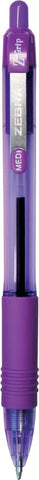 Zebra Pen Z-Grip Retractable Ballpoint Pen, Smooth-Flowing Assorted Ink, 1.0mm Medium Point, School & Office Supplies, Ideal for Note-Taking, Journal and Planner Use, 5-Pack (22205)