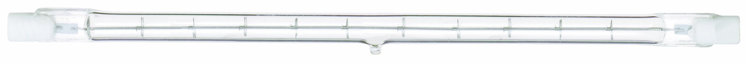 Satco S4198 1000 Watt 15000 Lumens T3 Halogen Double Ended R7S Base 120 Volt Clear 254mm Light Bulb, Dimmable , White