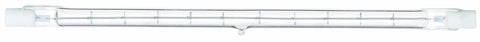 Satco S4198 1000 Watt 15000 Lumens T3 Halogen Double Ended R7S Base 120 Volt Clear 254mm Light Bulb, Dimmable , White