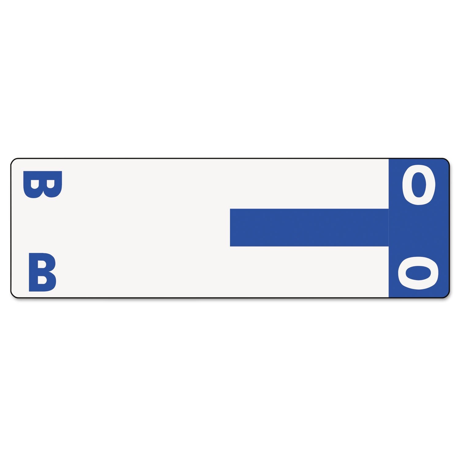 Smead AlphaZ NCC Color-Coded Label, B&O, Label Sheet, Dark Blue, 100 per Pack (67153)