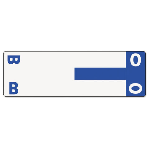 Smead AlphaZ NCC Color-Coded Label, B&O, Label Sheet, Dark Blue, 100 per Pack (67153)