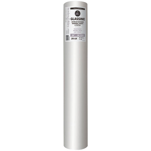 Borden & Riley 24" x 20 Yards #25G Glassine Paper Roll, 25 LB, 1 Roll Each (25GR242000)