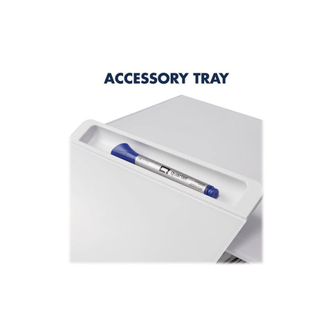 Quartet Desktop Glass Monitor Riser for Computer with Dry-Erase Board, Adjustable Height (Q090GMRW01)