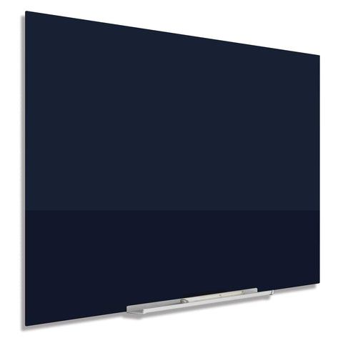 Quartet Dry Erase Board, 85" x 48" Glass Magnetic Whiteboard, Wide Format Horizontal Board, InvisaMount, Black (G8548IMB)