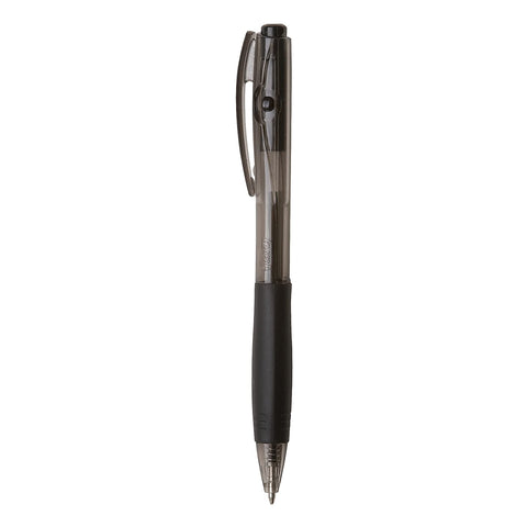 BIC BU3 Grip Retractable Ballpoint Pen, Medium Point (1.0mm), Black, Retractable Black Ballpoint Pens for School and Office, 36-Count