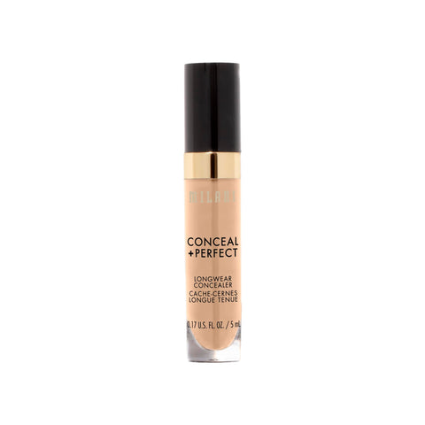 Milani Conceal + Perfect Longwear Concealer - Light Natural (0.17 Fl. Oz.) Vegan, Cruelty-Free Liquid Concealer - Cover Dark Circles, Blemishes & Skin Imperfections for Long-Lasting Wear