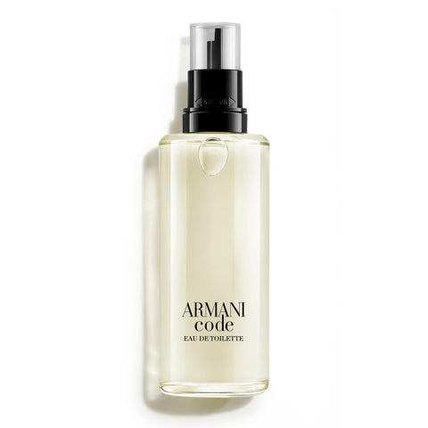 Armani Beauty - Code - Eau de Toilette Refill - Cologne for Men - Ambery Woody Fragrance - Citrus, Lavandin, Tonka Bean Notes - 5 Fl Oz