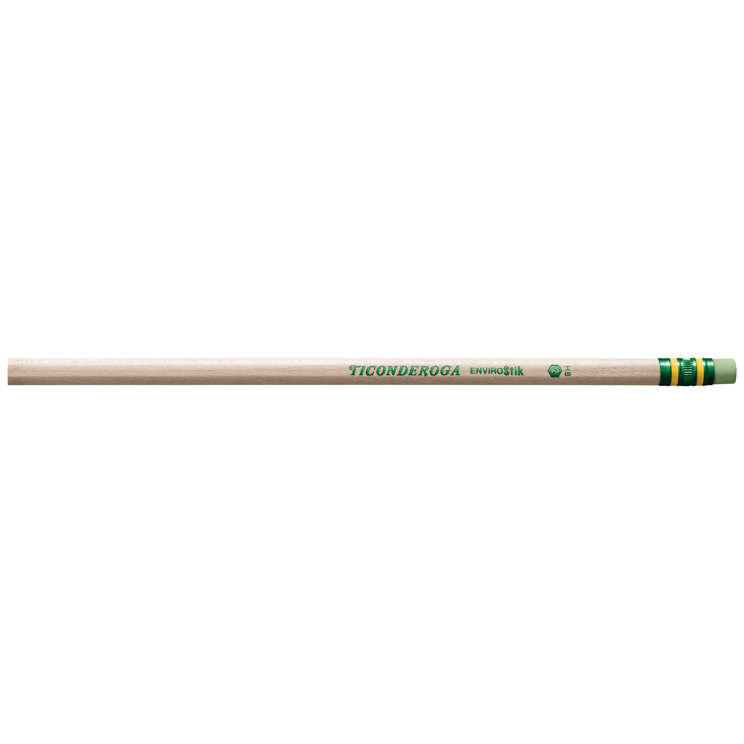 Ticonderoga Envirostik Wood-Cased Pencils, #2 HB Soft, Natural, 12 Count