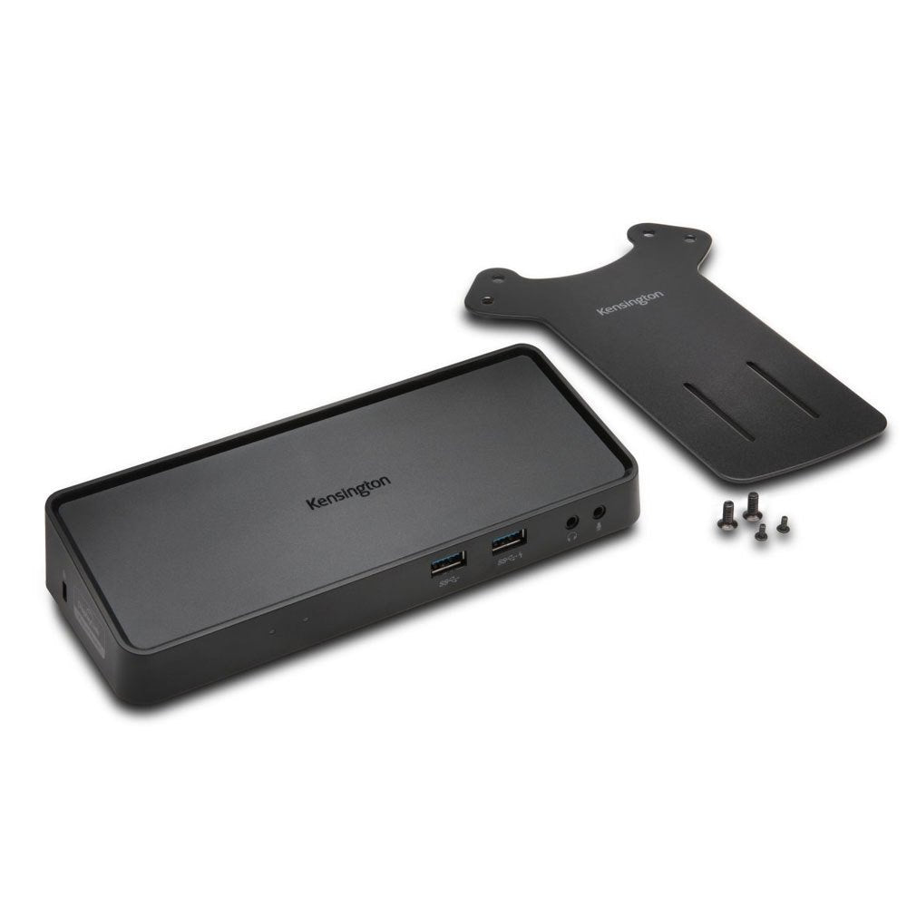 Kensington USB 3.0 Dual Display Docking Station, Dual 2K at 60Hz, 85W PD, Compatible with MacBook M1/M2/M3/M4, Windows, and Surface Laptops (K33997WW) Black