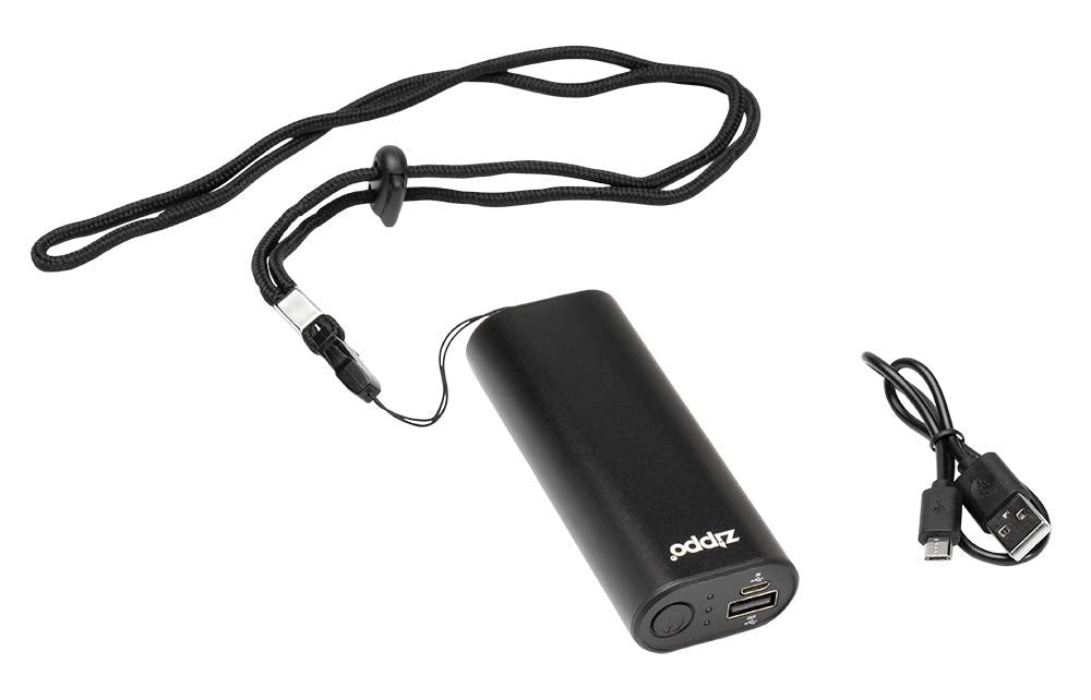 Zippo Black HeatBank 6 Rechargeable Hand Warmer