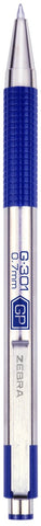 Zebra Pen G-301 Retractable Gel Pen, 0.7mm Medium Point, Stainless Steel Barrel, Textured Grip, Easy Glide Ink Provides a Smooth and Skipless Writing Experience, Blue Ink, 2-Pack (41322)