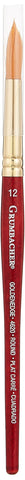 Grumbacher Goldenedge Golden Toray Round Watercolor Brush, Synthetic Bristles, Size 12 (4620.12)