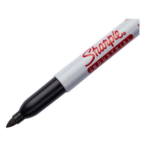 Sharpie 13763PP Industrial Fine Point Permanent Marker Withstand Up To 500F Designed for Industrial and Laboratory Users Black Color 1 Blister with 3 Markers