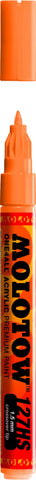 Molotow ONE4ALL Acrylic Paint Marker, 1.5mm, Neon Orange Fluorescent, 1 Each (127.430)