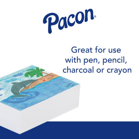 Pacon Plain White Newsprint Paper, 9" x 12", Pack of 500 Sheets