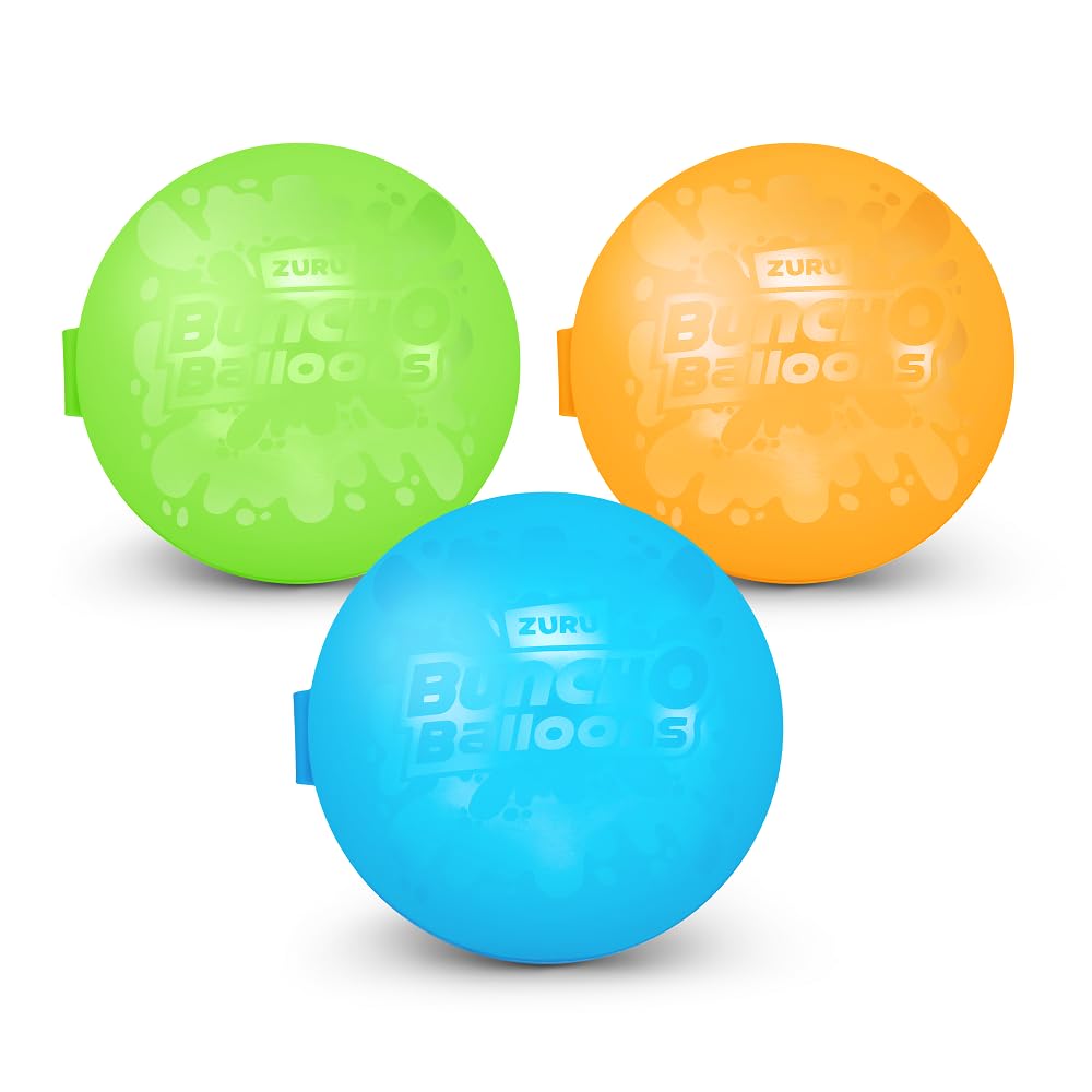 Bunch O Balloons Reusable Water Balloons, 3 Pack,for Kids, Adults (3 Pack - Asst. Colors)