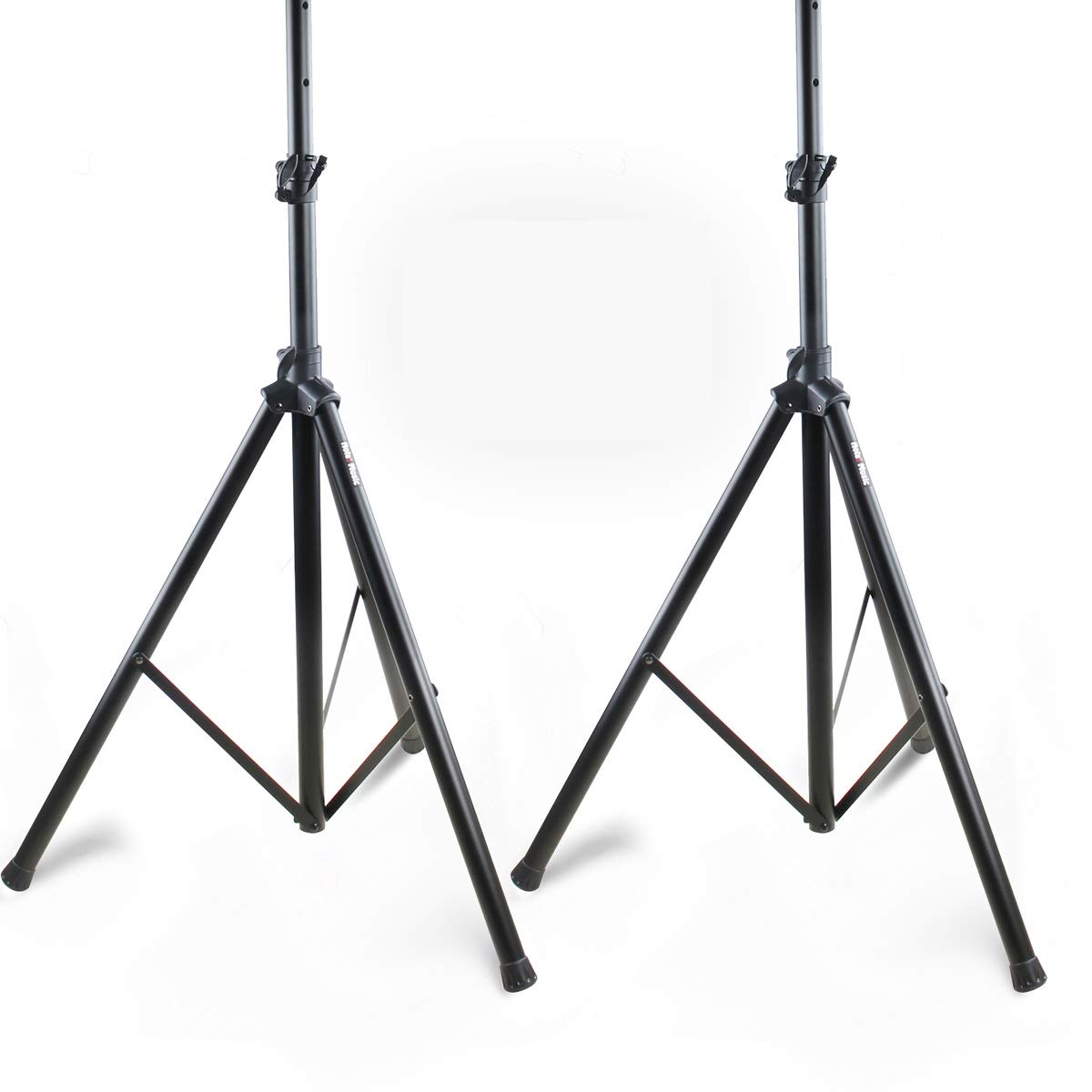Pair of PA Speaker Stands by Hola! Music, Speaker Tripod Stand, Adjustable Tripod Height 4ft to 6ft