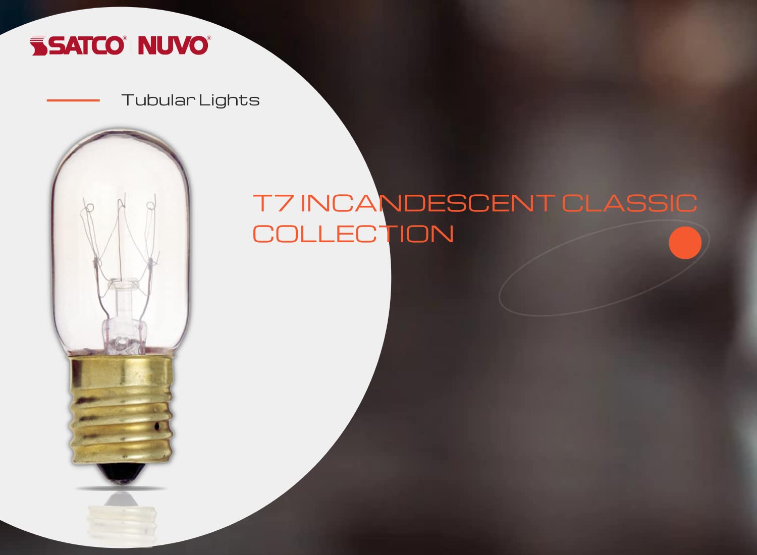 Satco S3911-15 Watt T7 Incandescent Light Bulbs - 2700K (10 Pack)