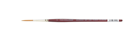GRUMBACHER Goldenedge Golden Toray Liner Watercolor Brush, Synthetic Bristles, Size 3 (4623.4)