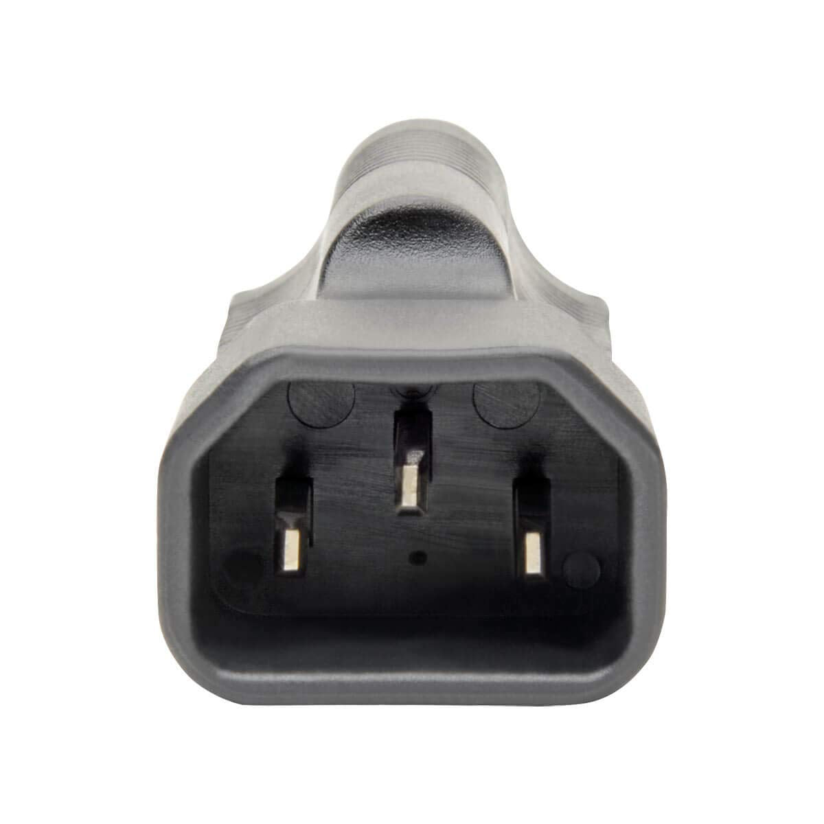 Tripp Lite Power Cord Adapter (NEMA 5-15R to C14 Adapter), 10A, 125V, Black (P002-000)