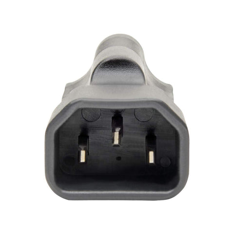 Tripp Lite Power Cord Adapter (NEMA 5-15R to C14 Adapter), 10A, 125V, Black (P002-000)